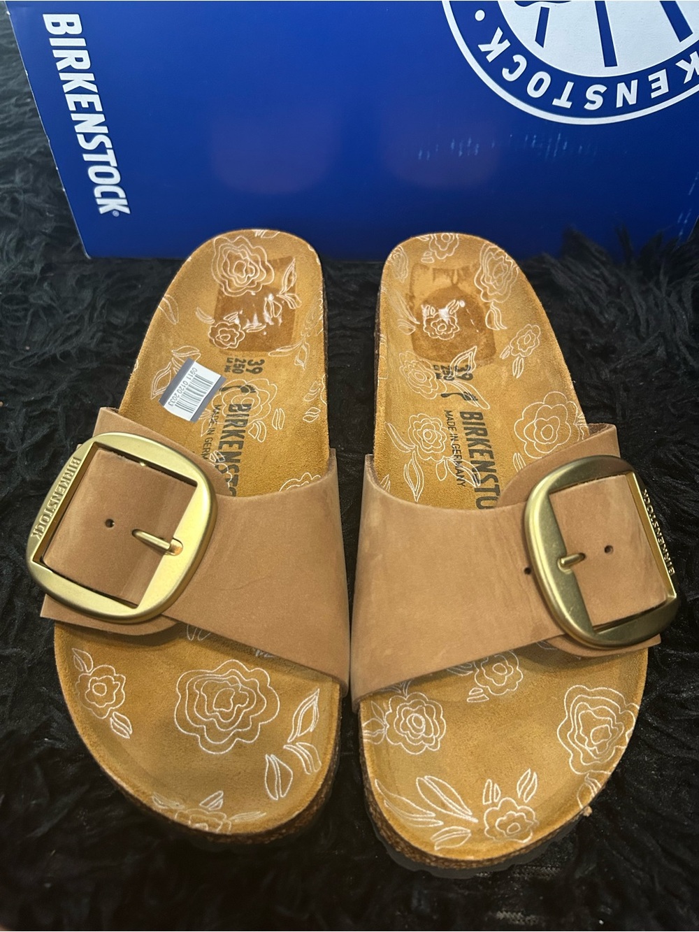 BIRKENSTOCK Madrid big buckle leather gladiator sandals slippers shoes eur 39 - Picture 6 of 7